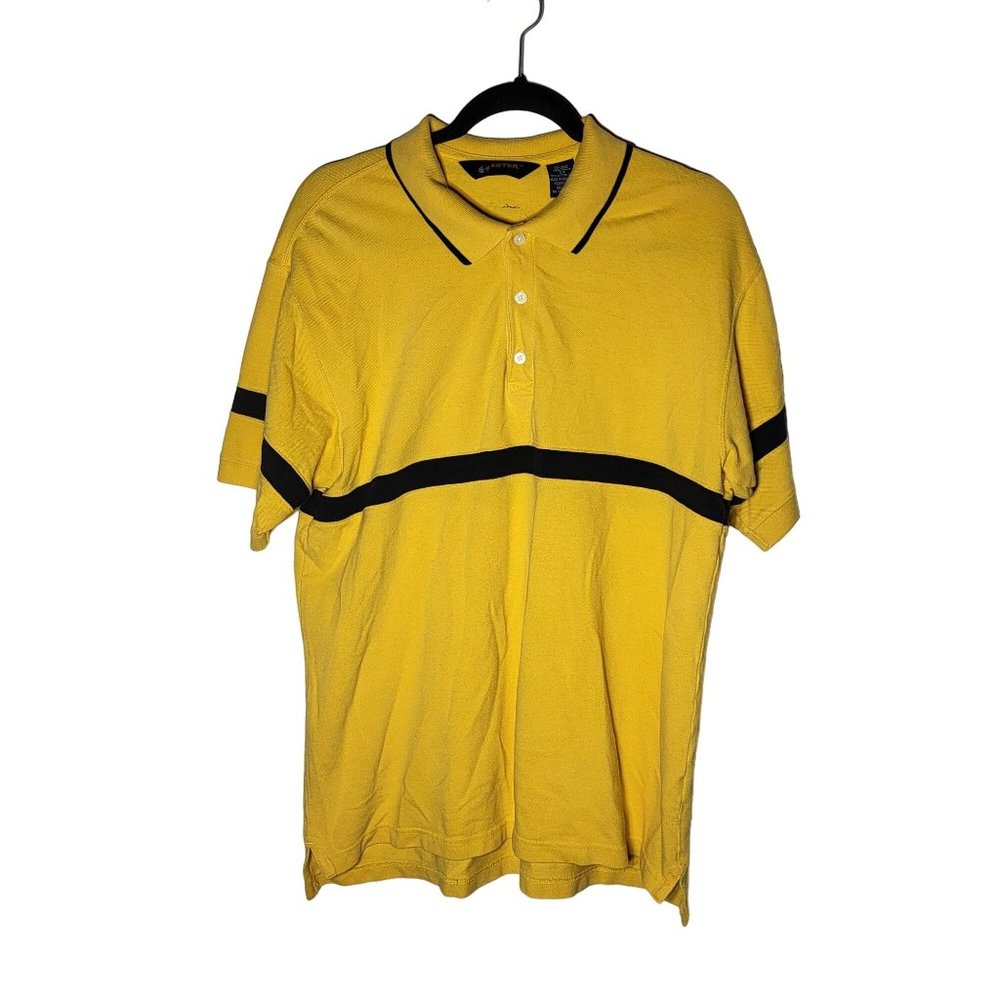 Vintage 90's Eddie Bauer Golf Men's EBTEK Yellow Polo Shirt Size Small